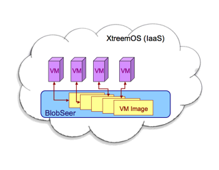 Using BlobSeer for VM management to build a highly-available IaaS