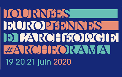 Logo Journées Européennes de l'Archéologie 19 20 21  juin 2020